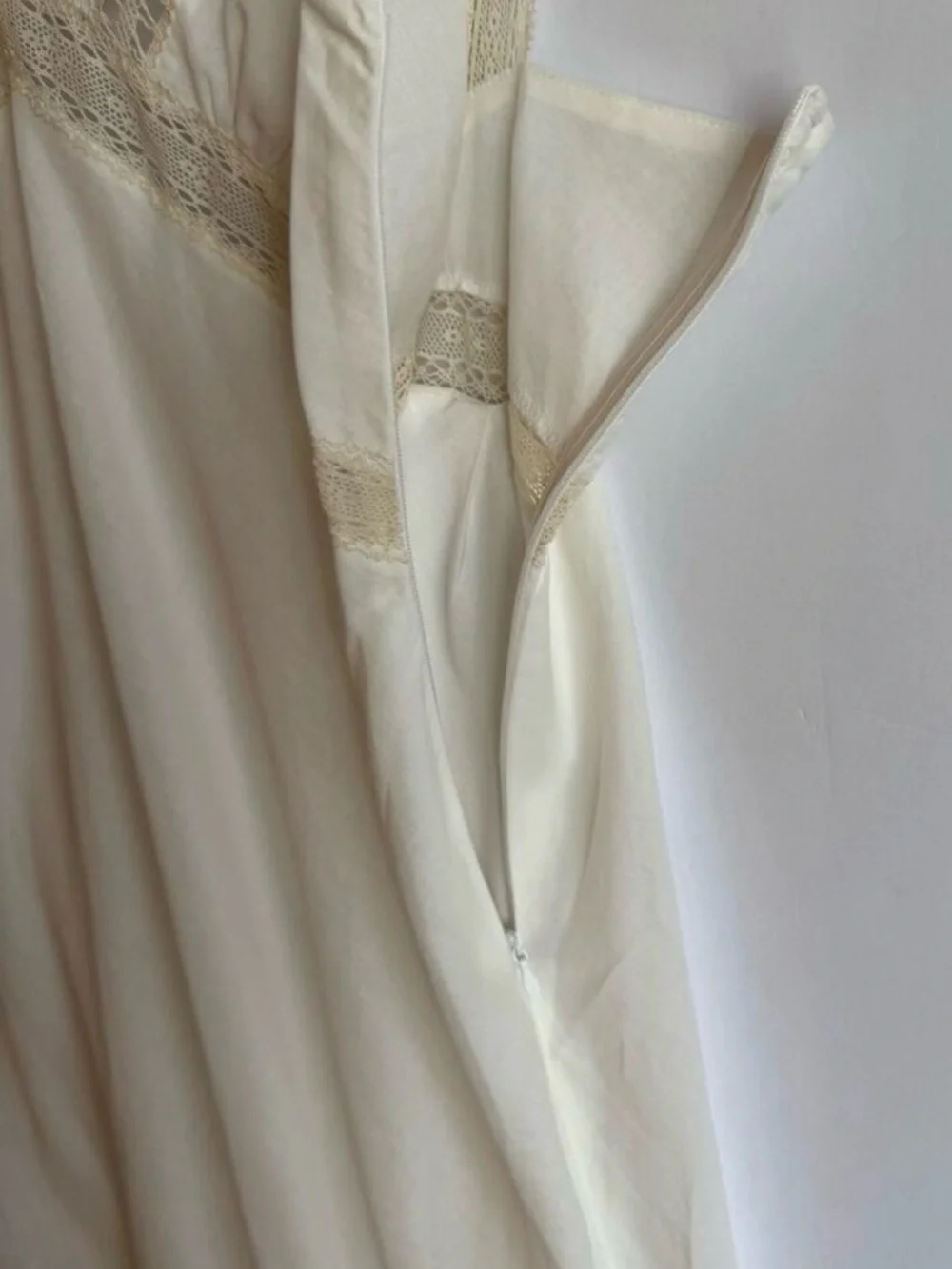 Rumored Cream Lace-Trim Slip Dress - Picture 5 of 5